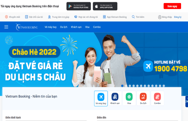 Trang Web Vietnam Booking
